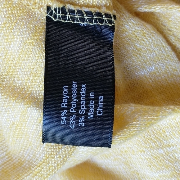 Lane Bryant Yellow Top with Cutout Back NWOT - Picture 7 of 8
